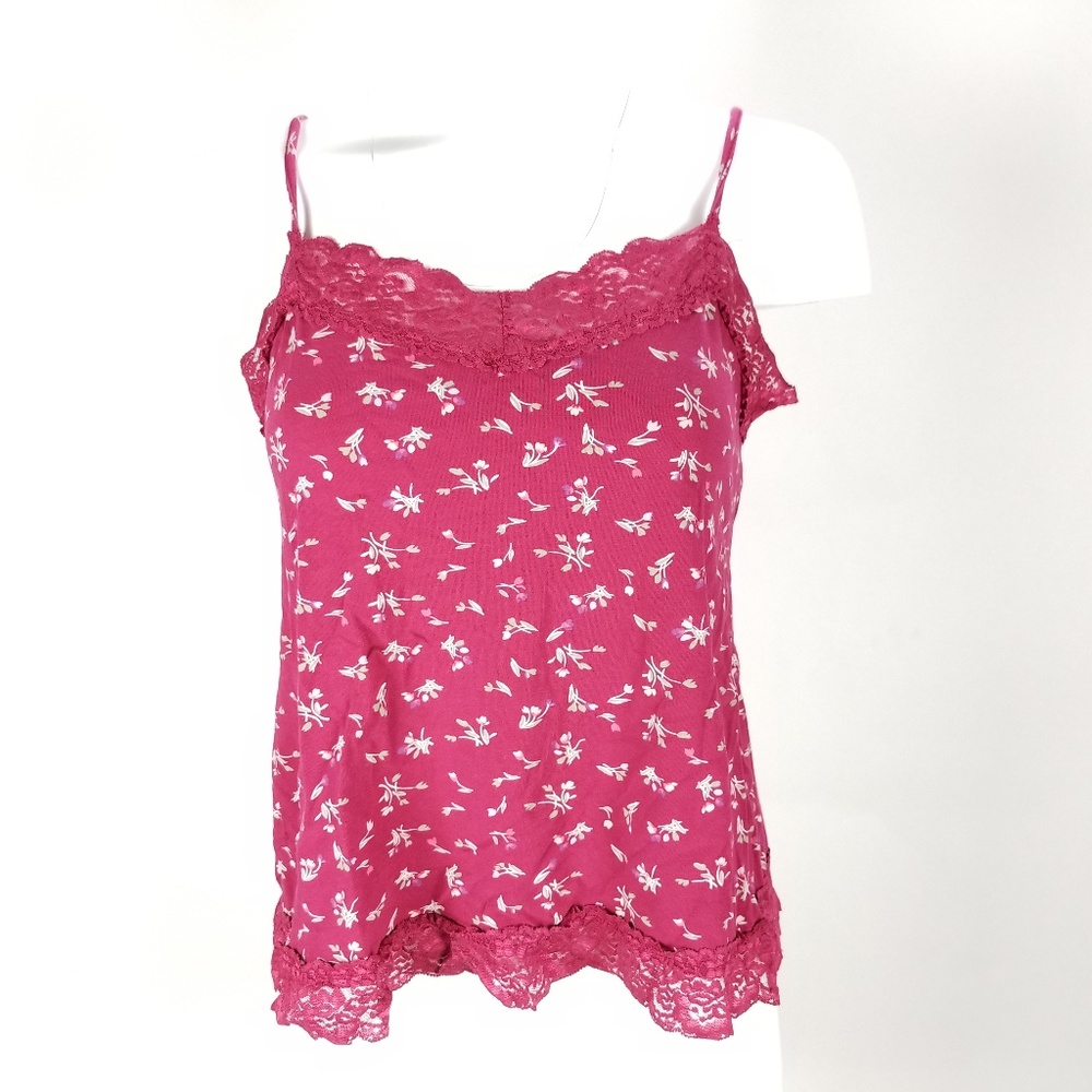 Old Navy Maternity Tank Top Pink Floral